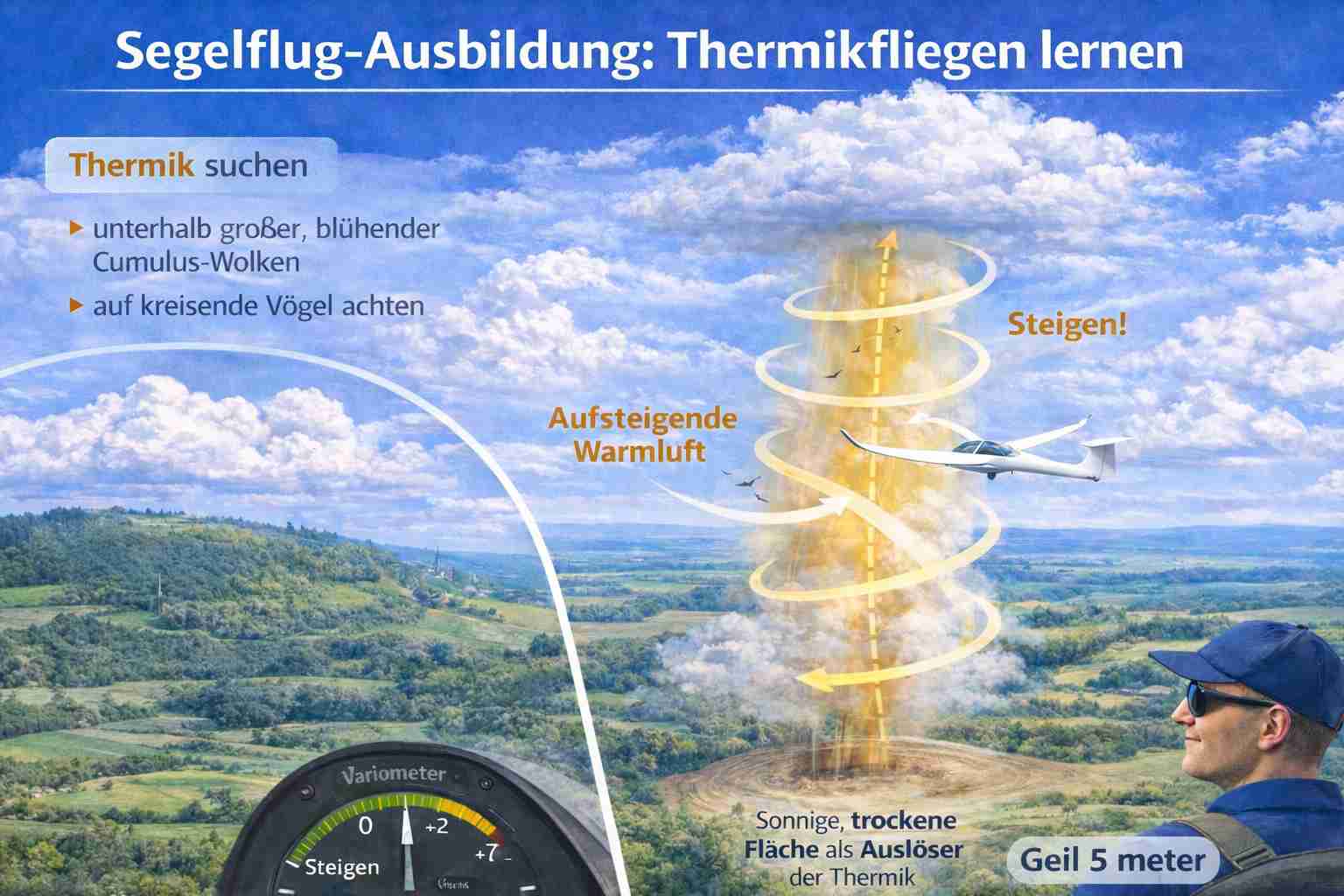 Segelfliegen Thermikfliegen