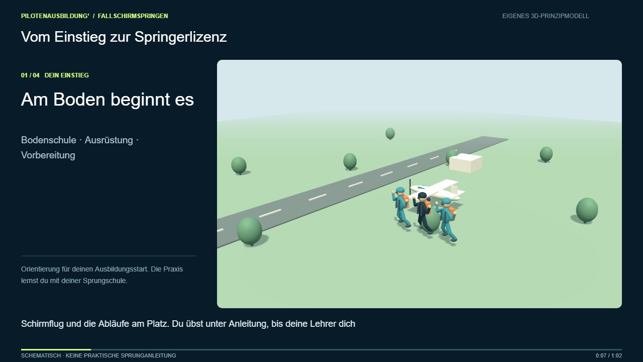 3D-Prinzipmodell: Dein Ausbildungsweg
