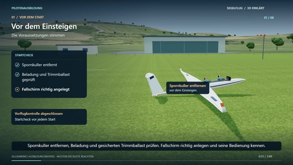 Segelflug-Checklisten: Startcheck und Landecheck im Video