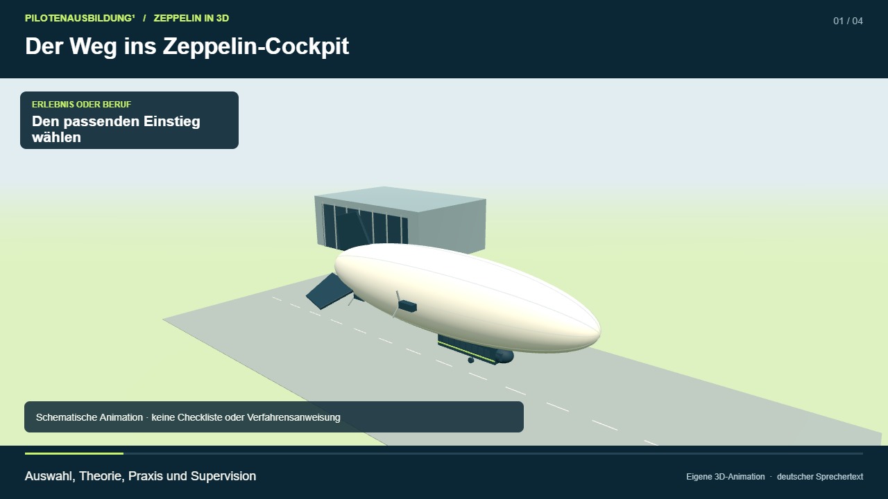 3D-Film: Der Weg ins Zeppelin-Cockpit