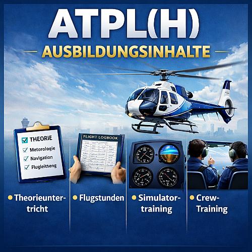 Ausbildungsinhalte der Huschbrauber-ATPL-Lizenz